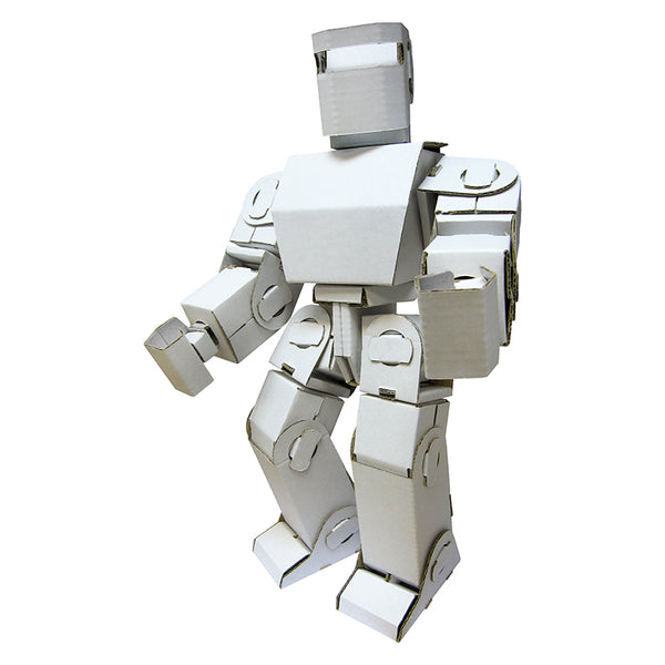 可活動紙機械人 (白/啡) Mini Robox Adam Automata Cardboard Robot (White/Kraft)