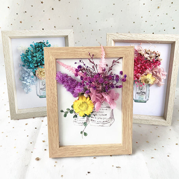 DIY 立體乾花相架相框 DIY Dried Flower Photo Frame Art Kit