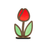 DIY玻璃紙拼貼MDF擺飾 MDF Standing Decoration with Colored Cellophane DIY Kit