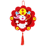 中秋節不織布花邊燈籠 (附LED燈) Mid-Autumn Festival Scalloped Edge Lantern (with LED light)