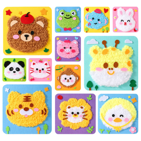 DIY 不織布毛線刺繡畫 DIY Non-woven Fabric Embroidery Craft Kit