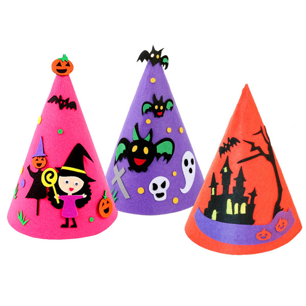 萬聖節DIY 不織布精靈帽 Halloween DIY Pointed Hat