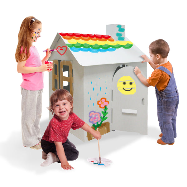 純白色中型紙屋 Cardboard My Own Playhouse (Medium)