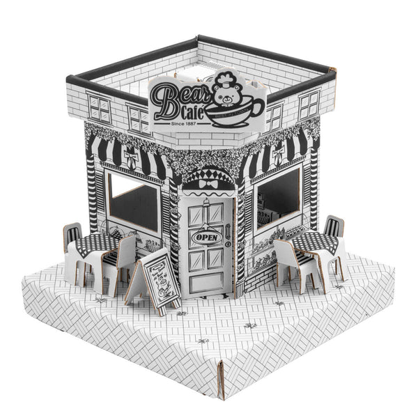 Cardboard Model Playhouse - Cuboxity Café (artwork/plain)