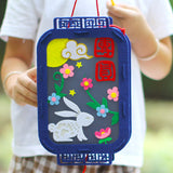 中秋節不織布宮燈燈籠 (附LED燈 - 可掛牆) Mid-Autumn Festival Palace Lantern (with LED light)