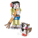 PIPEROID-動態-紙模型-日本-Hana & Suzu-Paper Craft robot kit-Japan