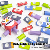 PIPEROID-動態-紙模型-日本-Super Red & El Blue-Paper Craft robot kit-Japan