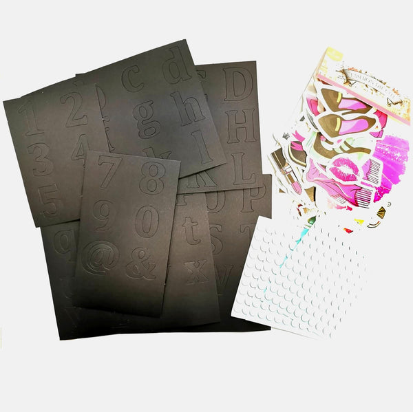 FaCraft-咭紙切模-Scrapbooking Ephemeras and Die Cuts-50 pcs Girls,Fashion