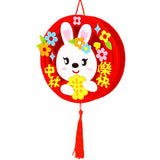 中秋節不織布圓形燈籠 (附LED燈) Mid-Autumn Festival Round Lantern (with LED light)