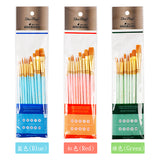 尼龍毛畫筆10支裝 Nylon Paint Artist Brushes (10pcs)