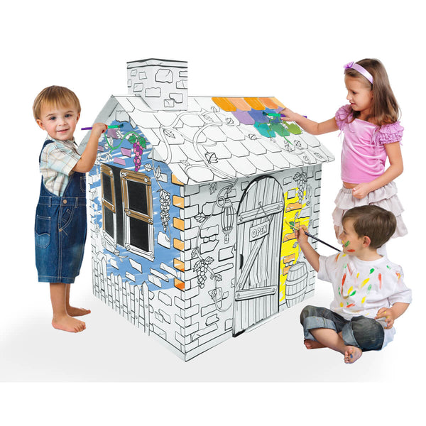 藤蔓主題紙屋 Cardboard Rattan Playhouse