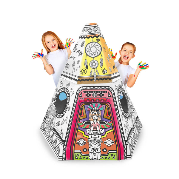 紙帳幕 Cardboard Tepee Playhouse