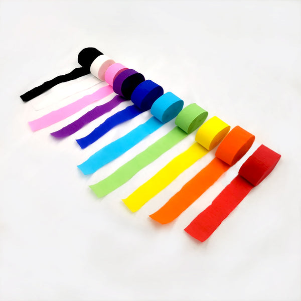 彩色帶狀皺紙卷 Colored Wrinkled/Crinkled Paper Roll (25mmx10m)