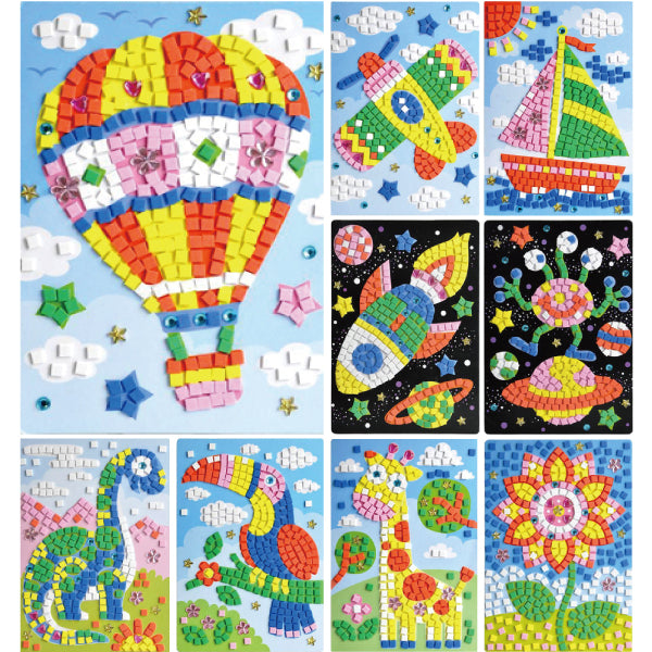 兒童DIY EVA馬賽克手工貼畫 EVA Mosaic Craft