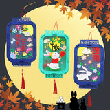 中秋節不織布宮燈燈籠 (附LED燈 - 可掛牆) Mid-Autumn Festival Palace Lantern (with LED light)