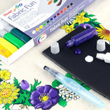 Pentel 染布水彩/ 繪布顏料(12支裝) Fabric Fun Paint Colours (12pcs Set)