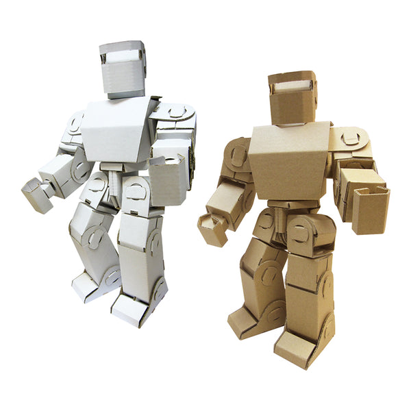 可活動紙機械人 (白/啡) Mini Robox Adam Automata Cardboard Robot (White/Kraft)