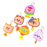 DIY 不織布咇咇發聲鎖匙扣掛飾 DIY Squeaky Non-woven Felt Keychains Bag Charms
