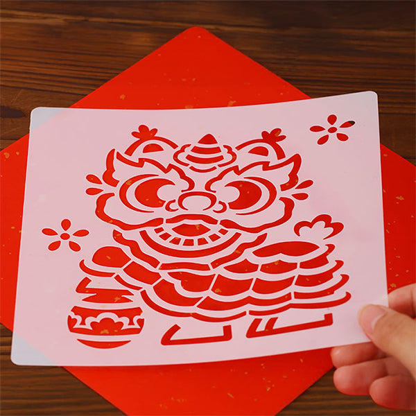 農曆新年DIY拓印揮春 Chinese New Year DIY Fai Chun Rubbing Plate Set ...