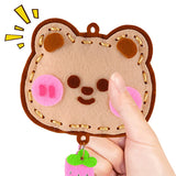 DIY 不織布咇咇發聲鎖匙扣掛飾 DIY Squeaky Non-woven Felt Keychains Bag Charms