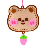 DIY 不織布咇咇發聲鎖匙扣掛飾 DIY Squeaky Non-woven Felt Keychains Bag Charms