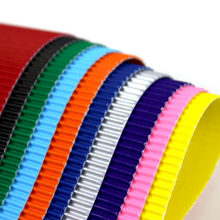 A4 160g 彩色瓦楞紙 (10張-10色) A4 160g Colored Corrugated Cardboard (10 sheets-10 colors)