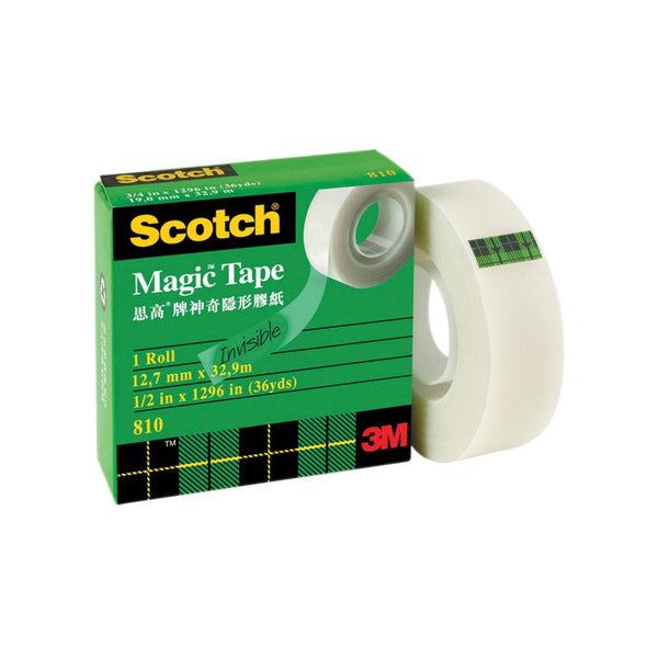 3M Scotch Magic Tape 1/2 in x 1296 in 思高牌神奇隱形膠紙-0.5吋 x 1296吋