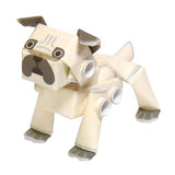 PIPEROID-動態-紙模型-日本-Animals Dog Pug-Paper Craft kit-Japan