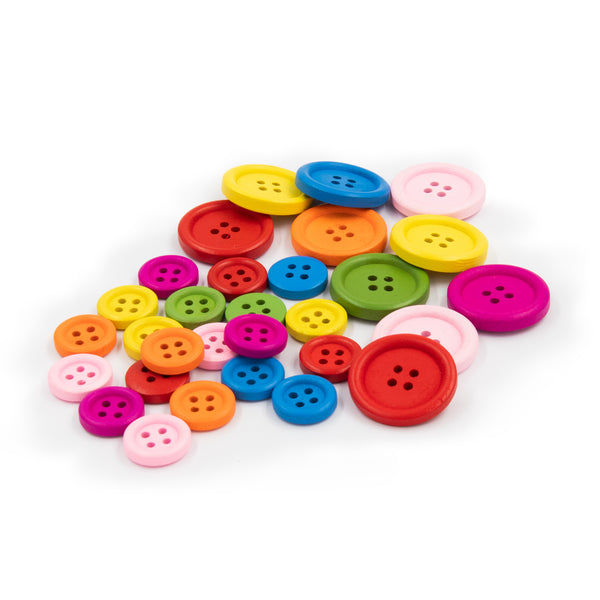 buttons-colored-rounded-4holes
