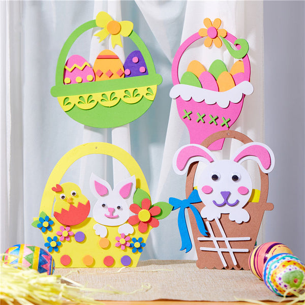 復活節-兒童DIY EVA籃子小手工 (DIY EVA Easter Basket Craft)