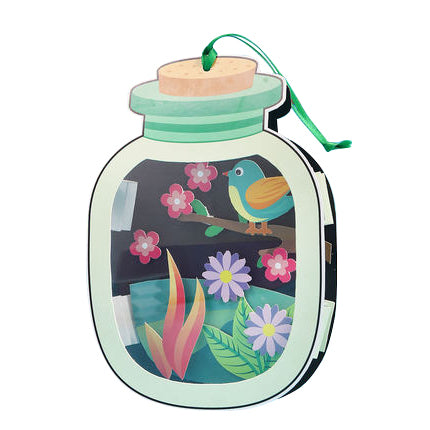 DIY 微縮場景-花鳥瓶 Miniature Scene Craft-Flowers & Birds bottle